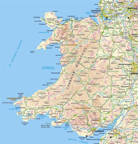 Cities near Wales, United Kingdom .